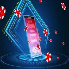 Antarmuka aplikasi lentogel yang menunjukkan tabel live casino dan menu navigasi
